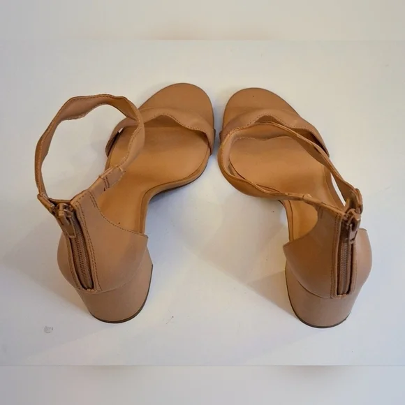 INC International Concepts Womens Square Stack Heels Wavy Ankle Strap Sa… - Picture 5 of 9